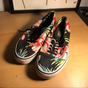 tropical pattern Vans